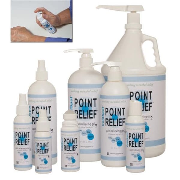 Fabrication Enterprises 4 oz. gel tube (box of 12). Point Relief ColdSpot offers temporary relief of minor aches and pains o 11-0730-12 - main
